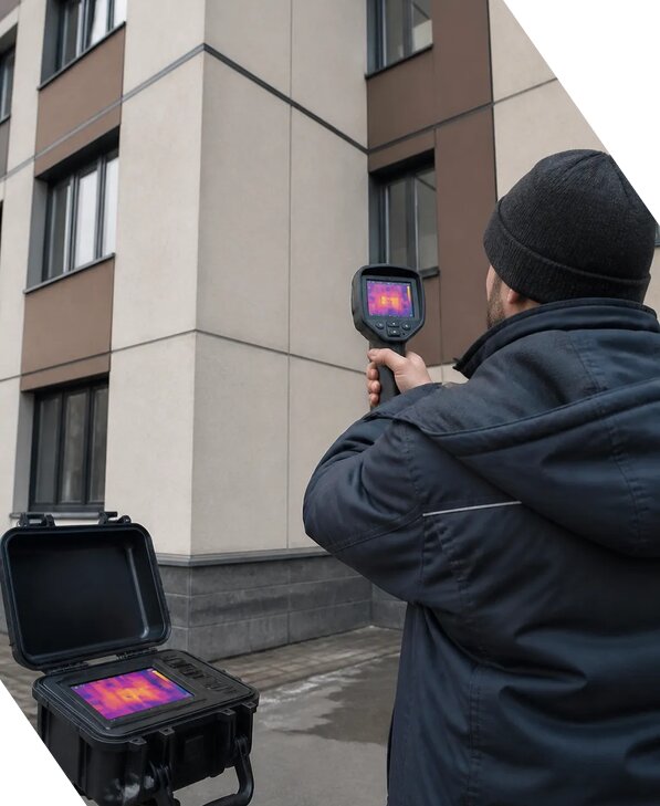 Тепловизионное обследование зданий и сооружений в Костомукше